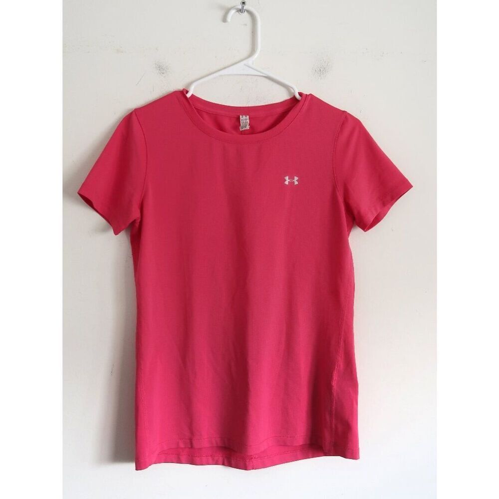 Under Armour Pink Heat Gear T-Shirt - Size XS